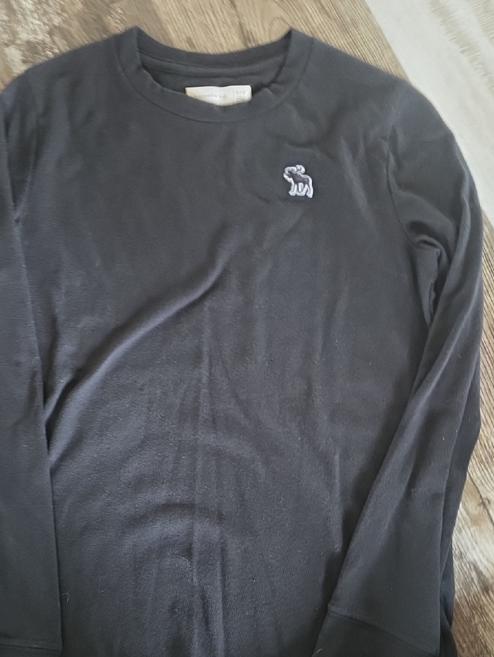 abercrombie kids Black Long Sleeve Tee with Logo